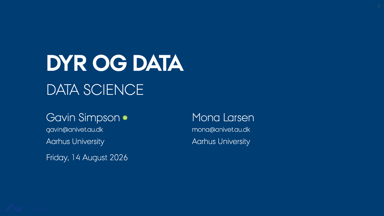 First slide of Data science