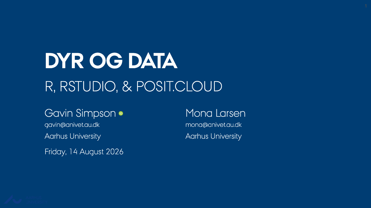 First slide of R, RStudio, & Posit.cloud